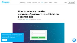 
                            10. How to remove the the username/password reset links on a Joomla ...