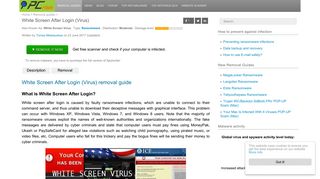 
                            1. How to remove White Screen After Login (Virus) - Virus removal steps