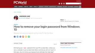 
                            11. How to remove your login password from Windows 10 | ...