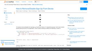 
                            7. How to Remove/Disable Sign Up From Devise - Stack Overflow