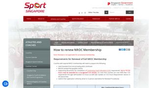 
                            3. How to renew NROC Membership - Athletes and ... - Sport Singapore