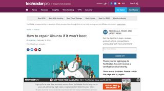 
                            5. How to repair Ubuntu if it won't boot | TechRadar