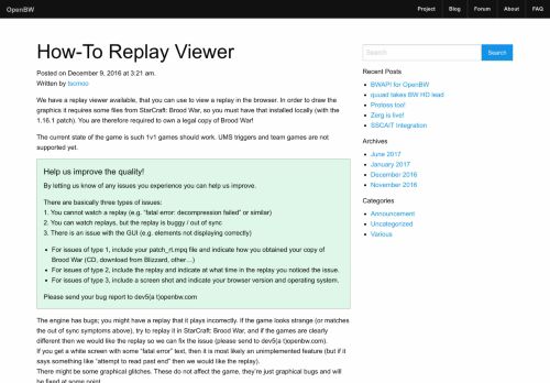 
                            12. How-To Replay Viewer – OpenBW