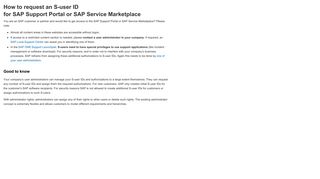 
                            7. How to request an S-user ID for SAP Support Portal or SAP Service ...