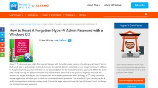 
                            7. How to Reset A Forgotten Hyper-V Admin Password with a Windows CD
