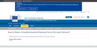 
                            4. How to Reset a forgotten/expired Password for an EU Login Account ...