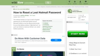 
                            12. How to Reset a Lost Hotmail Password (with Pictures) - wikiHow