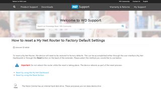 
                            10. How to reset a My Net Router to Factory Default Settings | WD Support