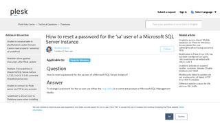 
                            9. How to reset a password for the 'sa' user of a Microsoft SQL Server ...