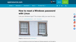 
                            7. How to reset a Windows password with Linux | Opensource.com