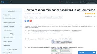 
                            5. How to reset admin panel password in osCommerce - Template ...