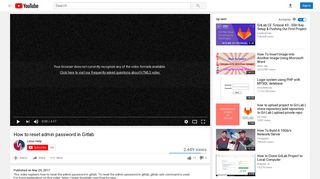 
                            6. How to reset admin password in Gitlab - YouTube