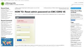 
                            1. HOW TO: Reset admin password on EMC ESRS VE | ...