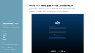 
                            12. How to reset admin password on UniFi controller