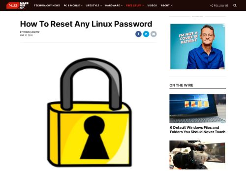 
                            11. How To Reset Any Linux Password - MakeUseOf