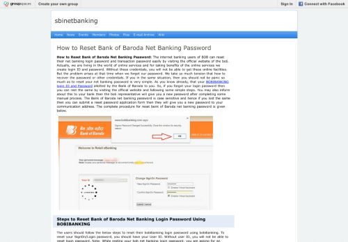 
                            10. How to Reset Bank of Baroda Net Banking Password : sbinetbanking ...