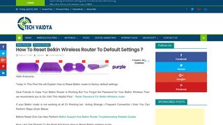 
                            7. How To Reset Belkin Wireless Router To Default Settings ? – Tech ...
