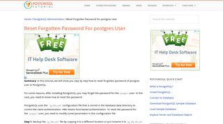 
                            11. How To Reset Forgotten Password Of postgres User