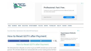 
                            8. How to Reset GOTV after Payment - Nigerian Finder