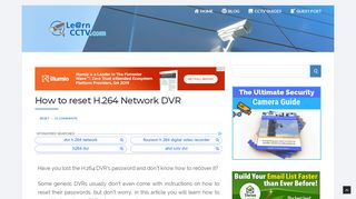 
                            1. How to reset H.264 Network DVR (for lost password) by Learn CCTV