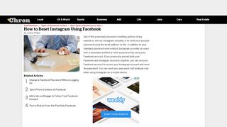 
                            10. How to Reset Instagram Using Facebook | Chron.com