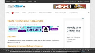 
                            7. How to reset Kali Linux root password - LinuxConfig.org