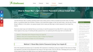 
                            5. How to Reset Mac OS X Login or Admin Password without Disk