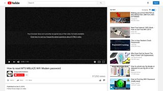 
                            13. How to reset MTS MBLAZE WiFi Modem password - YouTube