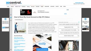 
                            9. How to Reset My Gmail Account on My HTC Status | Your Business