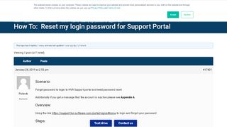 
                            2. How To: Reset my login password for Support Portal | HVR