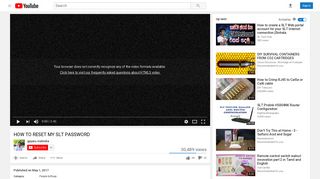 
                            5. HOW TO RESET MY SLT PASSWORD - YouTube