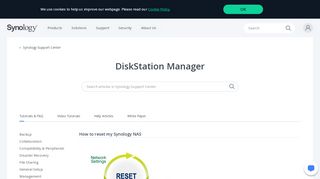 
                            2. How to reset my Synology NAS | Synology Inc.