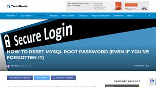 
                            7. How to reset MySQL root password (even if you've forgotten it)
