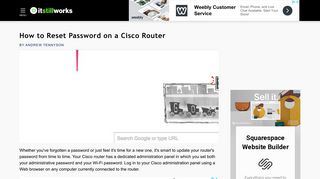 
                            5. How to Reset Password on a Cisco Router | It Still Works