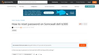 
                            12. How to reset password on Sonicwall dell tz300 - Firewalls ...