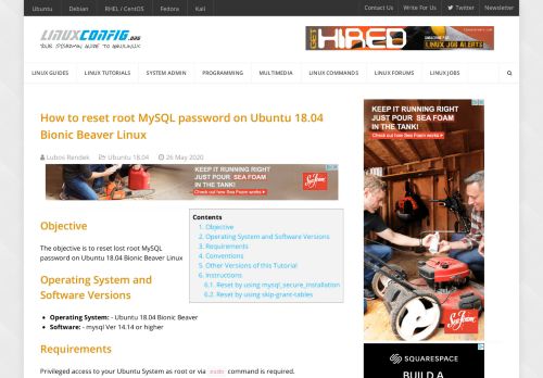 
                            13. How to reset root MySQL password on Ubuntu 18.04 Bionic Beaver ...