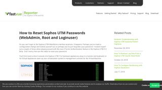 
                            7. How to Reset Sophos UTM Passwords (WebAdmin, Root and ...