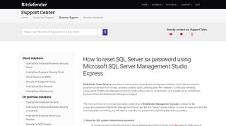 
                            1. How to reset SQL Server sa password using Microsoft SQL Server ...