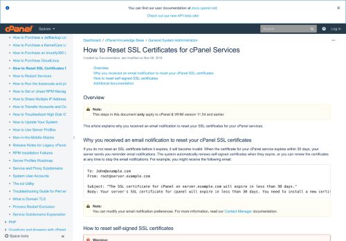 
                            12. How to Reset SSL Certificates for cPanel Services - cPanel ...
