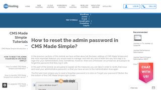 
                            12. How to reset the admin password in CMS Made Simple?