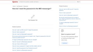 
                            7. How to reset the password in the IMO messenger - Quora