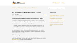 
                            11. How to reset the QuickBooks Administrator password – Summit ...