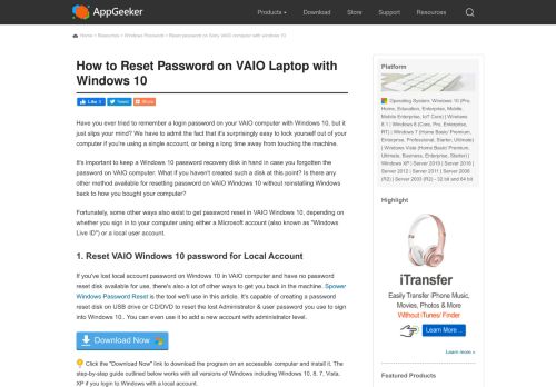 
                            7. How to Reset Windows 10 Password on VAIO Laptop Quickly and Easily