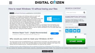 
                            10. How to reset Windows 10 without losing your files | Digital Citizen