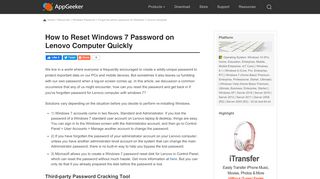 
                            9. How to Reset Windows 7 Password on Lenovo [Quick, Safe]