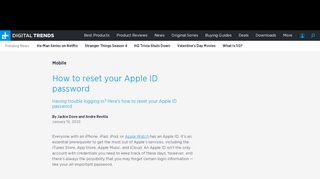
                            7. How to Reset Your Apple ID Password | Digital Trends