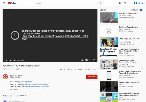
                            7. How to Reset Your Modem | Rogers Internet - YouTube