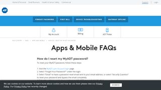 
                            3. How to Reset Your MyADT Password