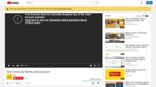 
                            11. How to reset your MyDHL portal password - YouTube