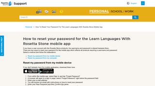 
                            4. How to reset your password for the Learn Languages With Rosetta ...